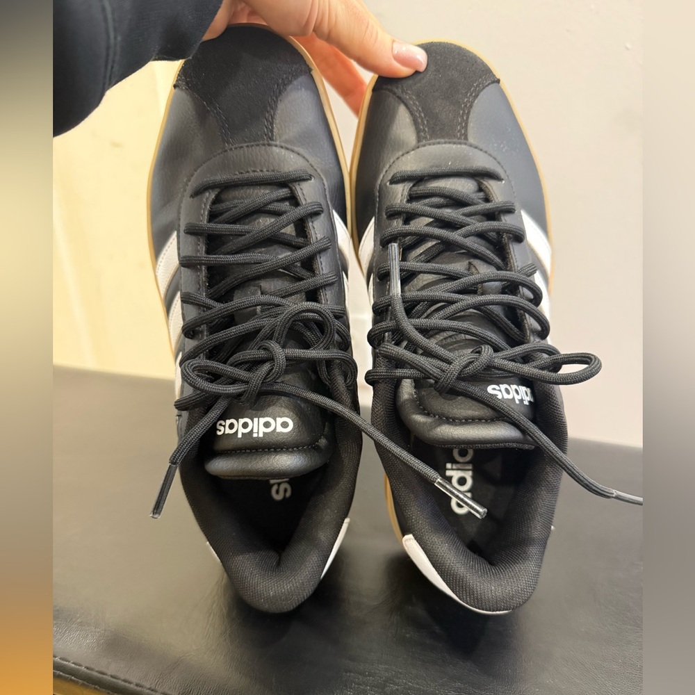 Adidas Black and White Platform Sneakers - Picture 6 of 7